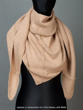 IN LINEA - Dreiecktuch 120/120/200cm camel - Gr. - ONE SIZE