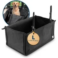 FLIPLINE® Hunde-Autositz FLIPLINE Hundeautositz – wasserfeste Hundebox Auto für Hund 26 kg (L)