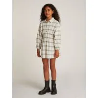 Tommy Hilfiger Hemdblusenkleid CORDUROY CHECK SHIRT DRESS LS mit Karomuster