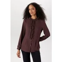 Aniston SELECTED Rüschenbluse (2-tlg) dezent transparent und mit Unterziehtop - NEUE KOLLEKTION