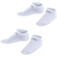 Esprit Sneakersocken Foot Logo 2-Pack Sneakersocken (2-Paar) aus weichem Baumwollmix