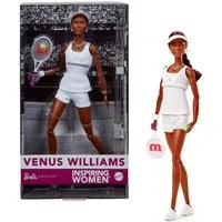 Barbie Anziehpuppe Barbie Inspiring Women Series, Venus Williams, mit charakteristischer Tennis-Uniform und Schläger