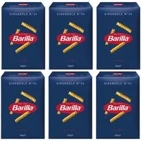 Barilla Nudeln, Barilla Girandole Nr 34 Hartweizen gedrehte Nudeln 500g 6er Pack