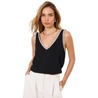 LIPSY Trägertop Lipsy Regular Fit Trägertop mit Besatz und Leinen (1-tlg)