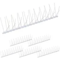 relaxdays Taubenspikes Vogelabwehr Spikes 6er Set, 14x50.5x10.5 cm, 6er Set