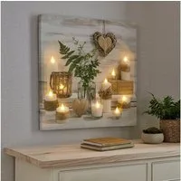 Art for the home LED-Bild Harmony LED, Modern, Zen (1 St), LED-Leinwand Harmonie 60 x 60 cm