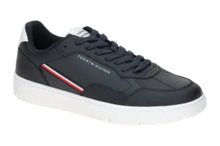 Tommy Hilfiger FM05631 DW5 Herren Sneakers - Blau Desert Sky - Glattleder/Syn...
