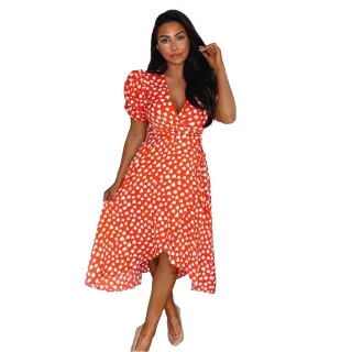 AX Paris - Wickelkleid für Damen (Rot)