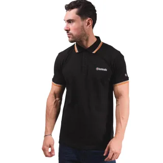 Lambretta - Poloshirt für Herren (Schwarz/Steinfarben/Nussbraun/Orange)