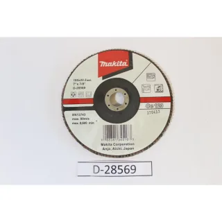 Makita Fächerschleifscheibe 180mm 120F - D-28569
