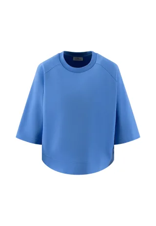 FYNCH-HATTON - SWEATSHIRT 1/2 BOXY CLEAN pacific blue - Gr. - L