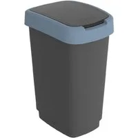 ROTHO Mülleimer Twist Mülleimer mit Deckel 25l, Kunststoff (PP)