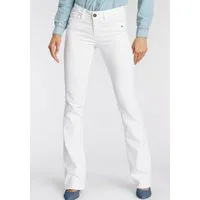 Arizona Bootcut-Jeans mit Keileinsätzen ausgestellte Beinform, niedrige Leibhöhe, elastisches Material