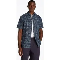 Tommy Hilfiger Kurzarmhemd COTTON LINEN PAISLEY Regular Fit SS SHIRT