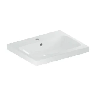 Geberit iCon Light Waschtisch 501834001 60x48cm, Hahnloch mittig, mit Überlauf, weiß
