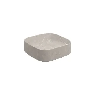 KLUDI-RESA C Waschtisch 40 x 40 H14 cm Quadratisch Marble Pietra Grey matt 58CW30S5