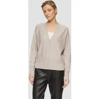 s.Oliver Cardigan Strickjacke Strickjacke mit Strukturmuster am Saum
