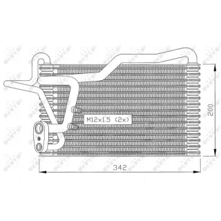 NRF Verdampfer f?r Klimaanlage Audi 80 Cabriolet Coupe