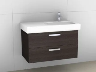 Artiqua 413 Waschtischunterschrank für Citterio 500549 ( ehem. 123695) Graphit Struktur quer, 413-WU 413-WU2L-K105-7098-401