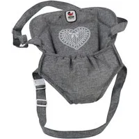 CHIC2000 Puppen Bauchtrage Jeans Grey