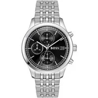 BOSS Chronograph STRATUS 1514328, Quarzuhr, Armbanduhr, Herrenuhr, Edelstahlarmband, analog, Tag