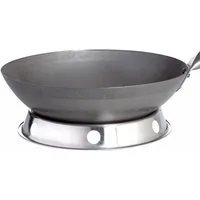 PAELLA WORLD Wok Original chinesischer Wok mit Holzgriff, Stahl