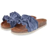 Palado Palado PALA-251-781050-03 Damen Rauleder blue Pantolette