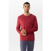 Mey Pyjamaoberteil Mey Herren Langarm-T-Shirt Serie Solid Night Uni (1-tlg)