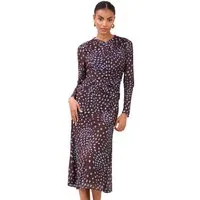 LIPSY Midikleid Lipsy Getupftes Midikleid aus Jersey (1-tlg)