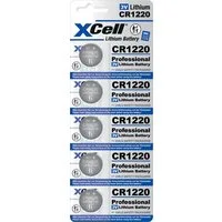 XCell XCell Lithium-Knopfzelle CR1220 5er-Blister 3V/40mAh Knopfzelle