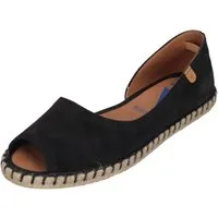 VERBENAS CRUZ Espadrille Serraje Negro