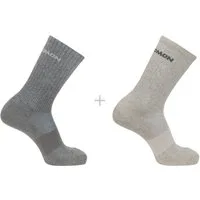 Salomon Sportsocken EVASION CREW 2-PACK für Erwachsene geeignet, neutraler Schnitt