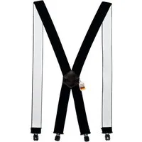 ZUKUNFTSENKEL Hosenträger Hosenträger mit Echtleder - Elastisch, Rutschfest Herren & Damen (4 Robuste Clips, X-Form) 3,5cm Breite - Deutsche Produktion