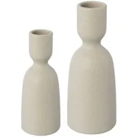 OTTO home Kerzenhalter Stabkerzenhalter Adalena (Set, 2 St), aus Porzellan, im nordischen Design
