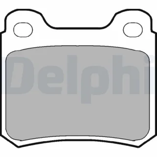 Delphi Bremsbel?ge hinten Mercedes 124 190 C-Klasse E-Klasse LP915