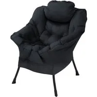 ML-DESIGN Loungesessel Wohnzimmersessel komfortabler Relaxsessel Lounge Sessel Akzentstuhl (1-St), Fernsehsessel mit Kopfkissen ergonomischer Komfortsessel Samt