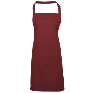 Premier Damen/Frauen Farben Bip Schürze mit Tasche (Burgund)