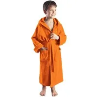Arus Kinderbademantel für Jungen und Mädchen, mit Kapuze, in vielen Farben erhältlich, 100% Baumwolle, Kapuze, Gürtel, mit zwei Taschen, farbenfroh