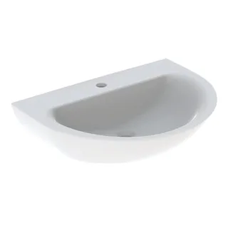 Geberit Renova Waschtisch, 70x52cm mit Hahnloch mittig, ohne Überlauf., weiss, 500665011 500665011