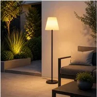 EGLO Außen-Stehlampe, Leuchtmittel nicht inklusive, Außen-Stehleuchte Standlampe Gartenleuchte IP44 Schwarz H 148,5 cm