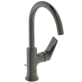 Ideal Standard Waschtischarmatur h.Auslauf LaDolceVita m.Ablaufgarnitur Magnetic Grey, BD657A5 BD657A5
