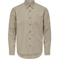 ONLY & SONS Langarmhemd ONSJUPITER REG FIT LS SHIRT NOOS mit Button Down Kragen