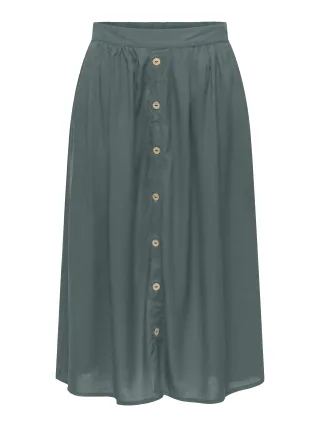 ONLY - ONLMILANO AOP LIFE LONG SKIRT WVN NOOS Balsam Green - Gr. - L