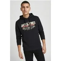 Jack & Jones PlusSize Hoodie JJELOGO SWEAT HOOD 2 COL 24/25 NOOS PLS mit Logo Frontprint