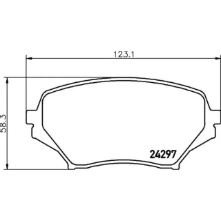 Hella Bremsbel?ge vorne Mazda MX-5 3