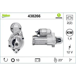 Valeo Starter 1,4 kW Mercedes 438266