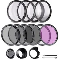 Neewer NW SERIES B 67mm Filter Set ND/CPL/UV mit Blende & Objektivdeckel Foto-Filter-Sets (kreative Farbkorrektur,Vergrößerungsstufen,Präzise Lichtreduzierung)