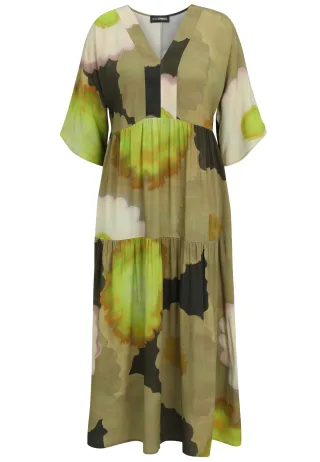 Doris Streich - Kleid khaki - Gr. - 46