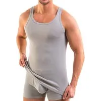 HERMKO Unterhemd Achselhemd Tank Top, Bio-Baumwolle, Achselhemd, classic, Sport, Übergröße Shirt