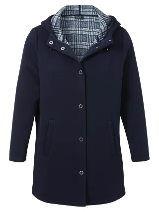 VIA APPIA DUE - Jacke Kapuze 1/1 Arm Knöpfe indigo multicolor - Gr. - 50